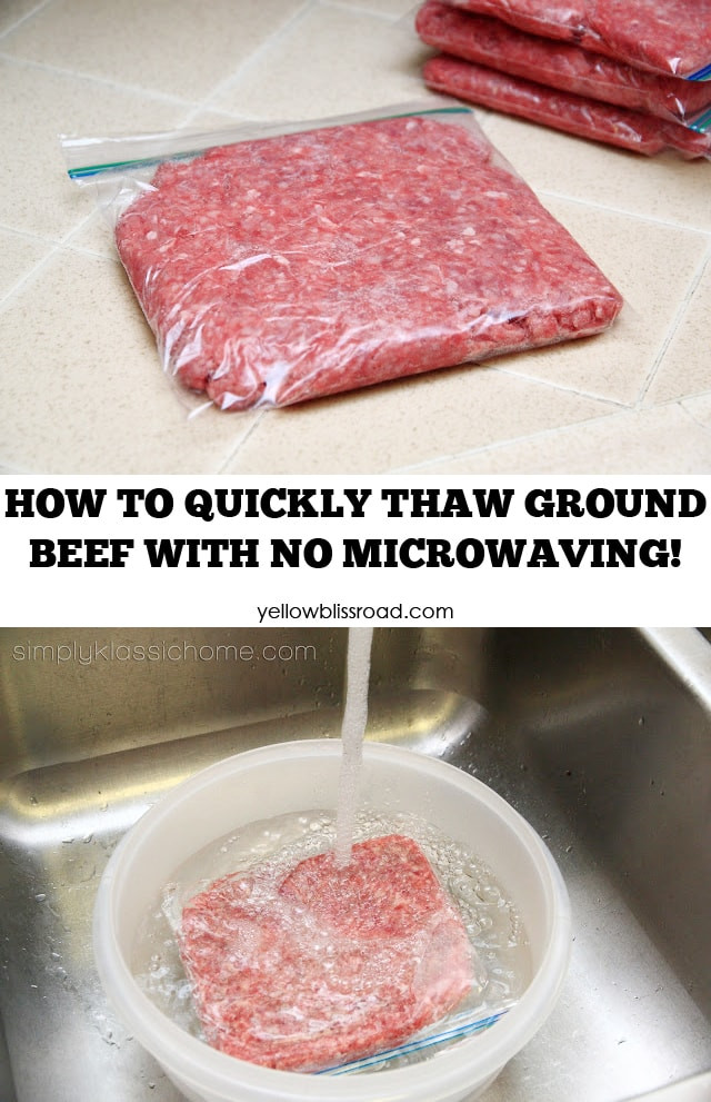 Quickly Thawing Ground Beef
 How to Quickly Thaw Ground Beef