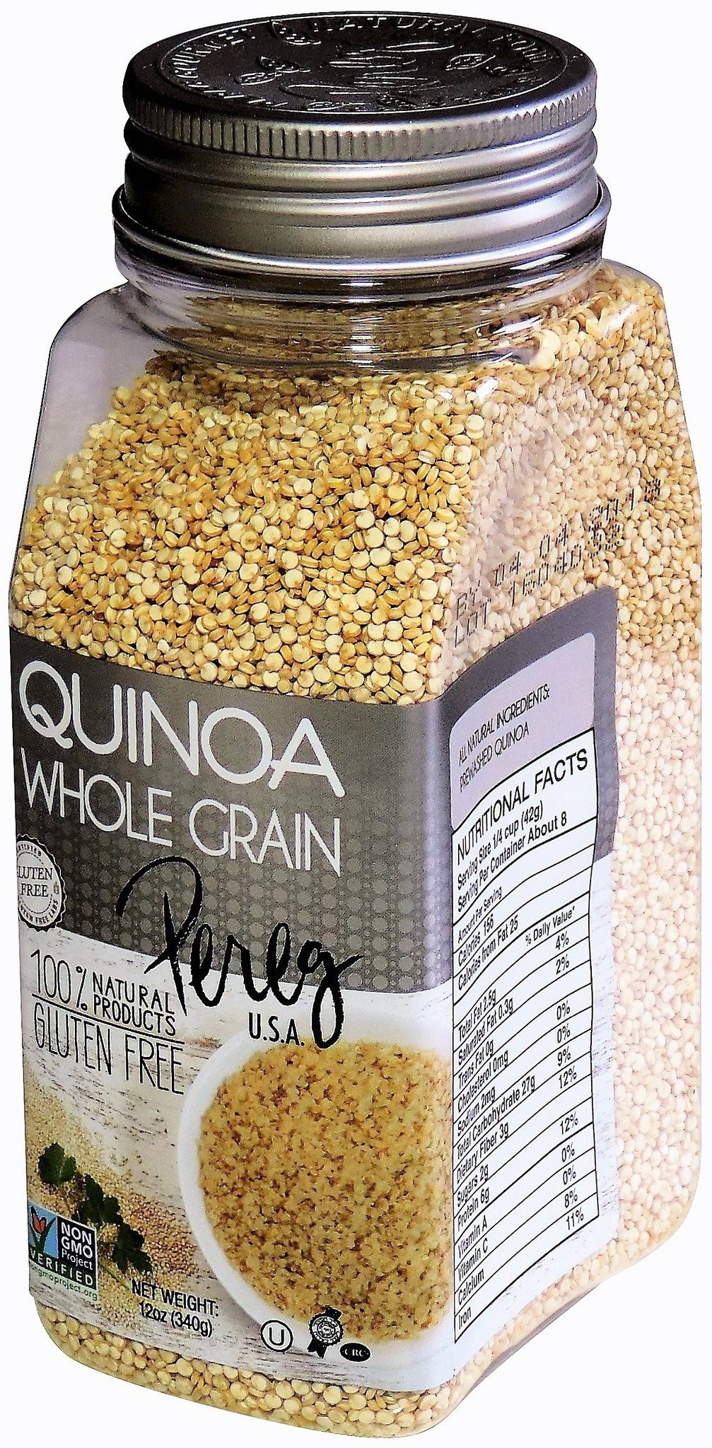 Quinoa A Grain
 Pereg Whole Grain Quinoa Gluten Free