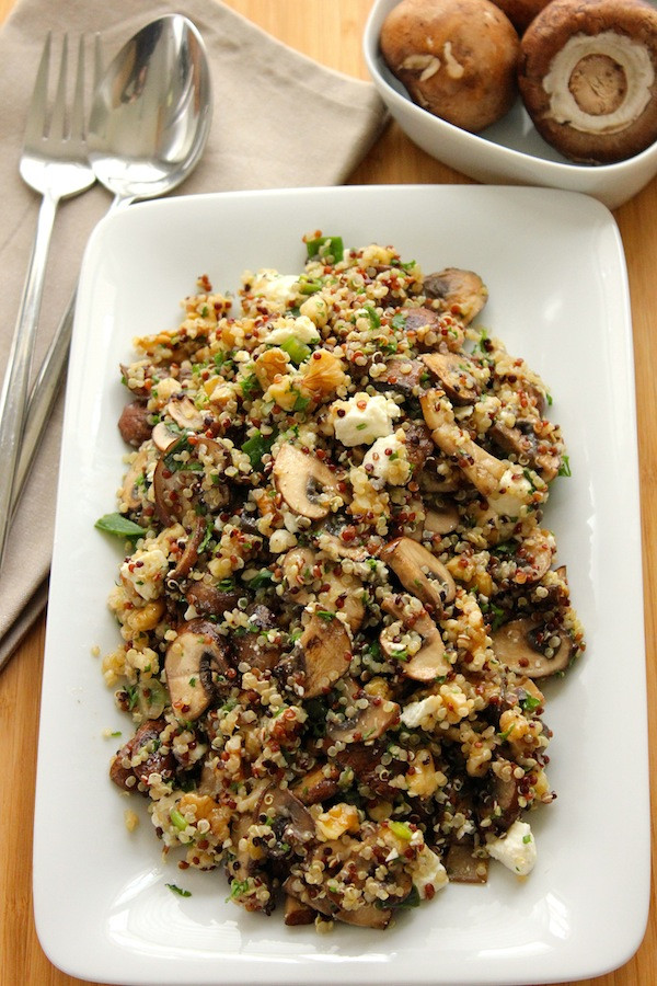 Quinoa And Mushroom Recipe
 Quinoa with Mushrooms and Scallions Green Valley Kitchen