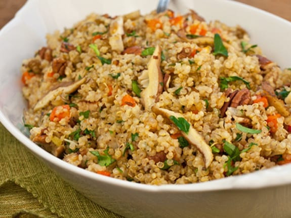 Quinoa And Mushroom Recipe
 Quinoa Pilaf with Shiitake Mushrooms Carrots and Pecans
