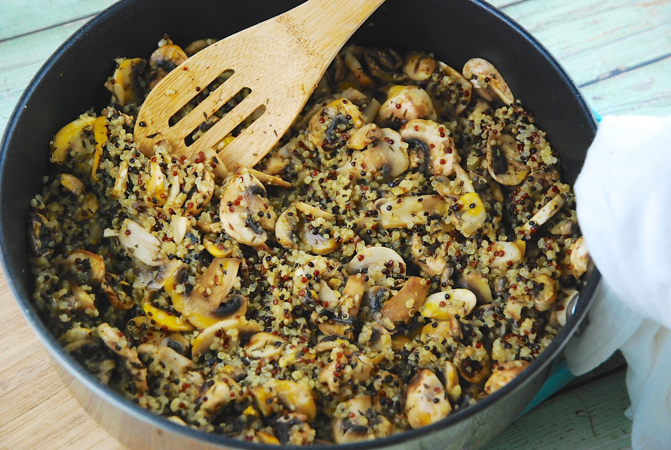Quinoa And Mushroom Recipe
 Mushroom & Quinoa Sauté 5 Points LaaLoosh