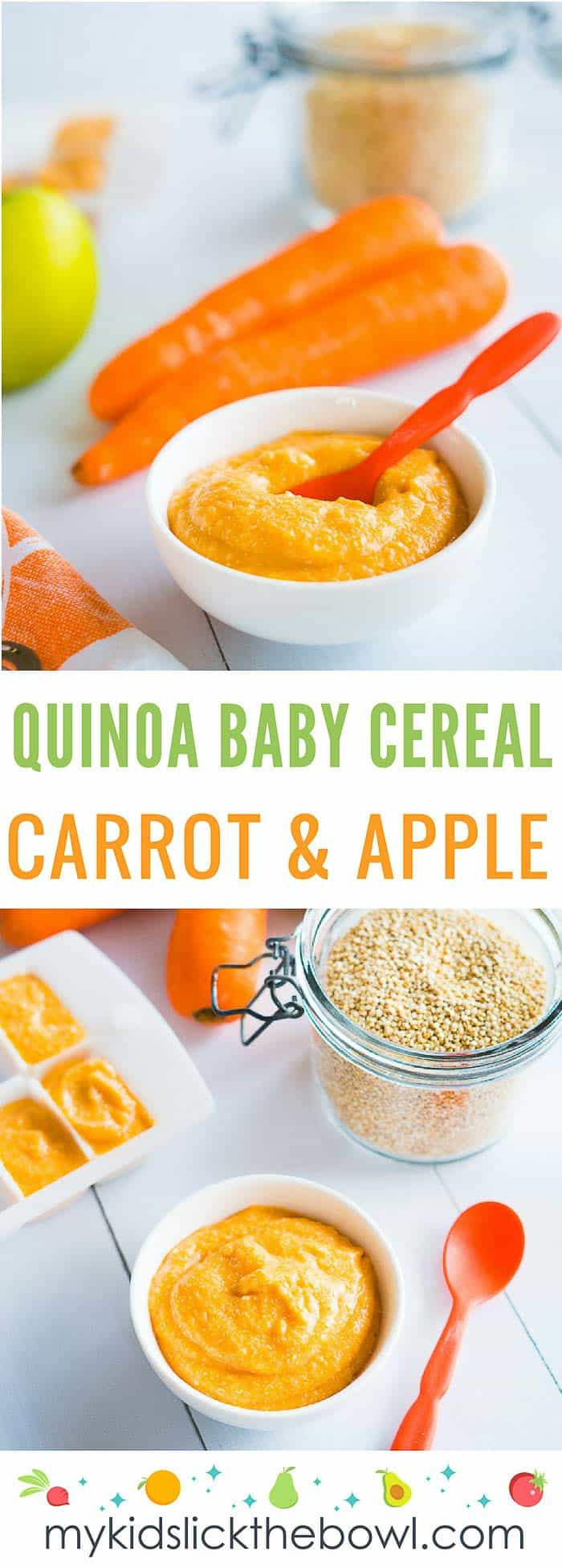 Quinoa Baby Recipes
 Quinoa Baby Cereal Carrot and Apple Alternative to