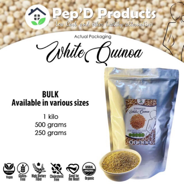 Quinoa High In Fiber
 White Quinoa Superfood high in Fiber and rich in omega