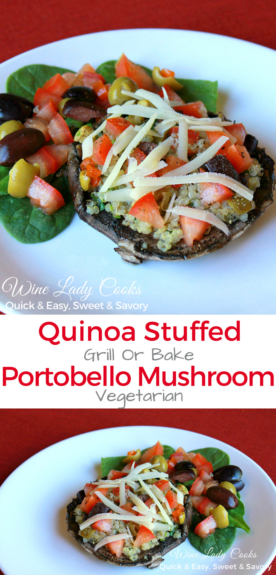 Quinoa Mushroom Recipe
 Quinoa Stuffed Portobello Mushrooms