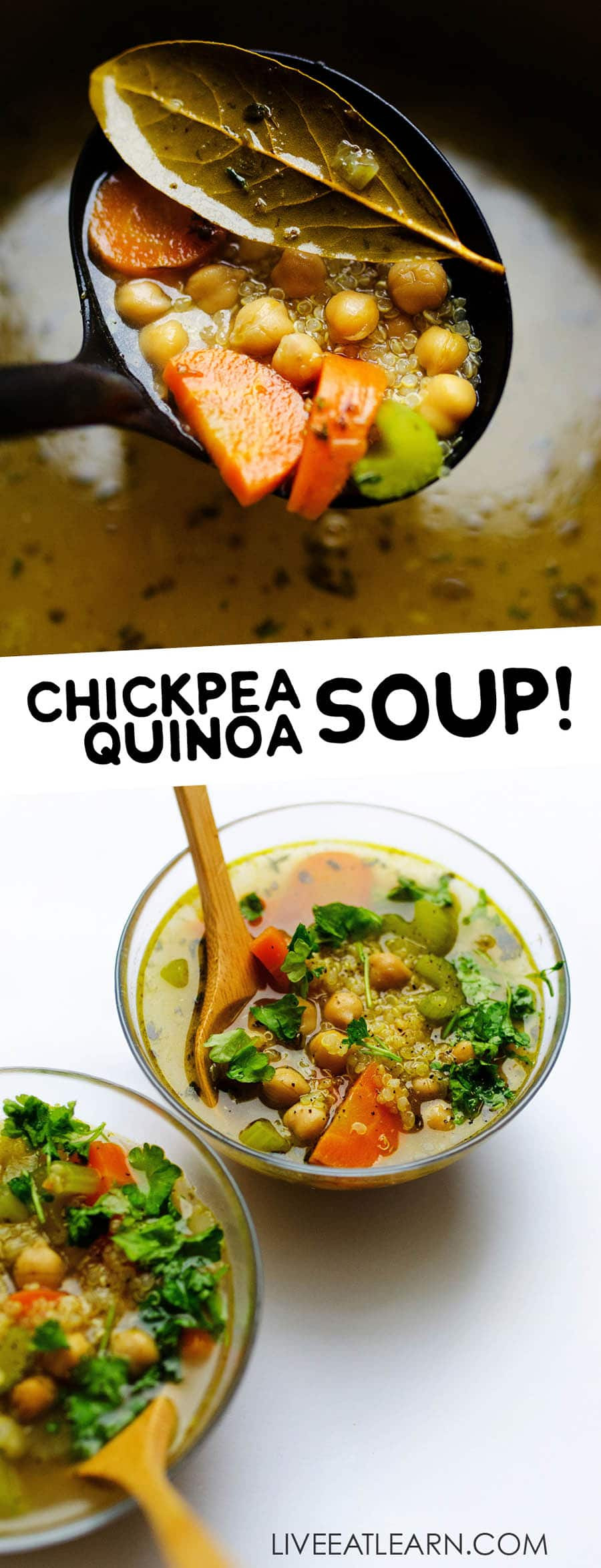 Quinoa Soup Vegetarian
 Healthy Quinoa Ve able Soup w Chickpeas under 30 minutes