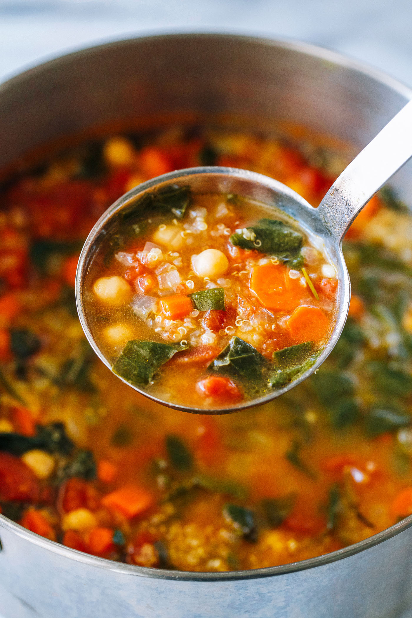 Quinoa Soup Vegetarian
 Quinoa Chickpea and Spinach Soup Making Thyme for Health