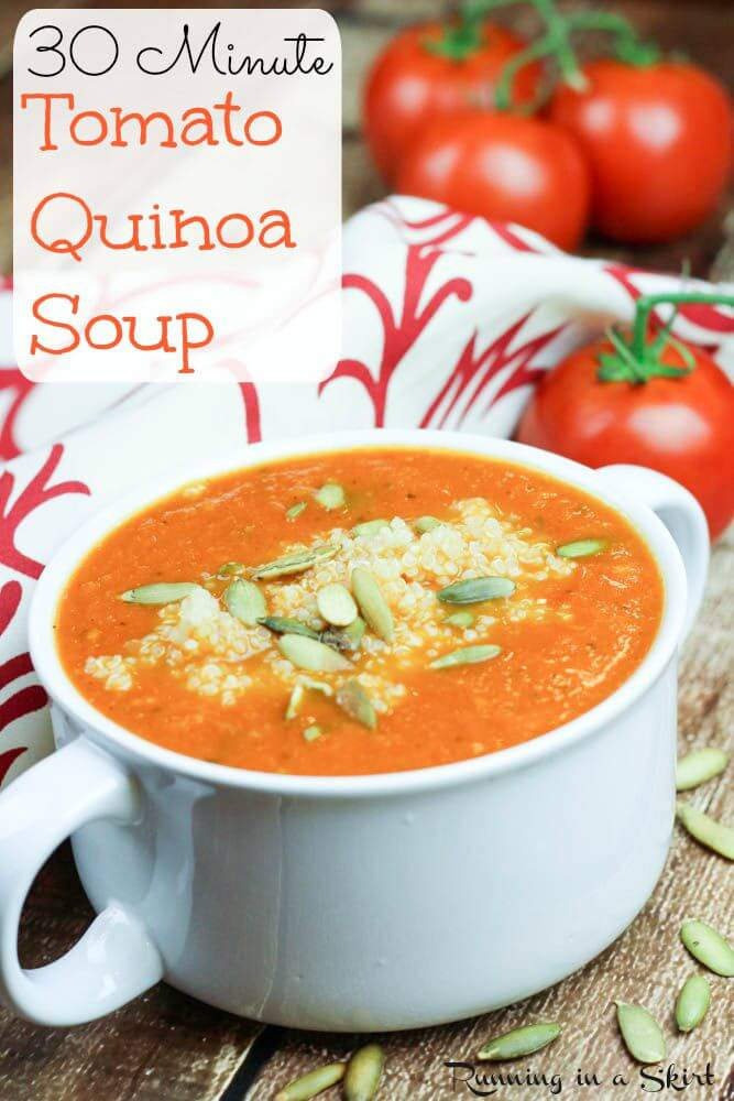 Quinoa Soup Vegetarian
 Tomato Quinoa Soup Healthy 30 Minute Recipe