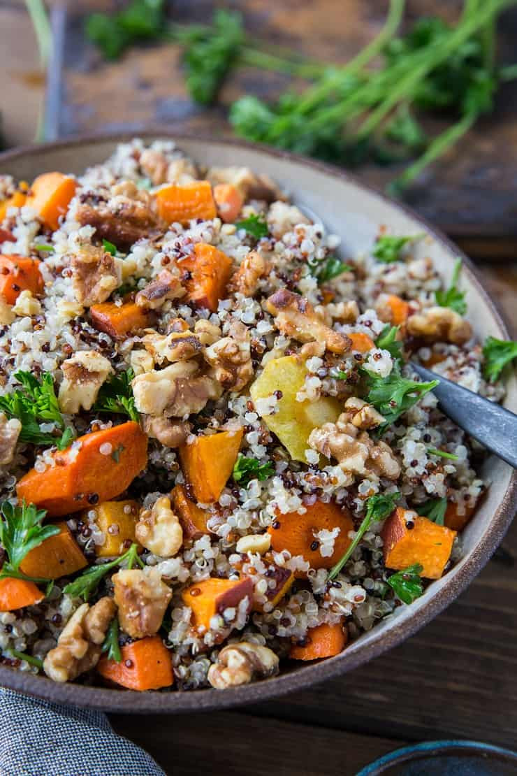 Quinoa Vegetable Salad
 Roasted Winter Ve able Quinoa Salad with Cider