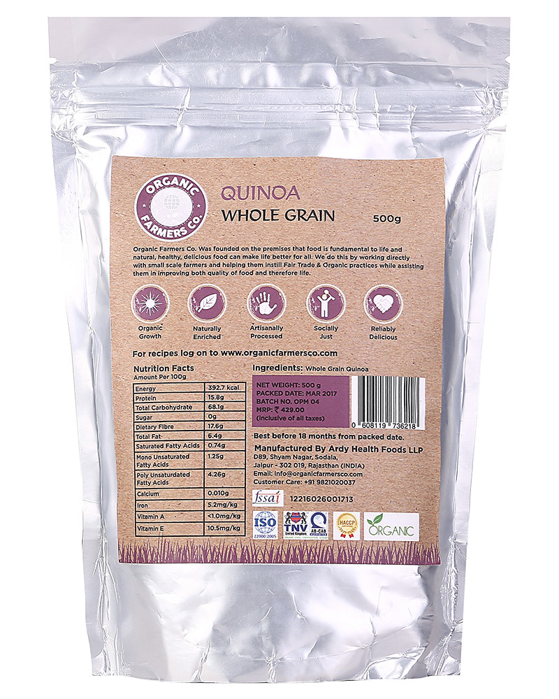Quinoa Whole Grain
 Quinoa Whole Grain 500g – Foodstree