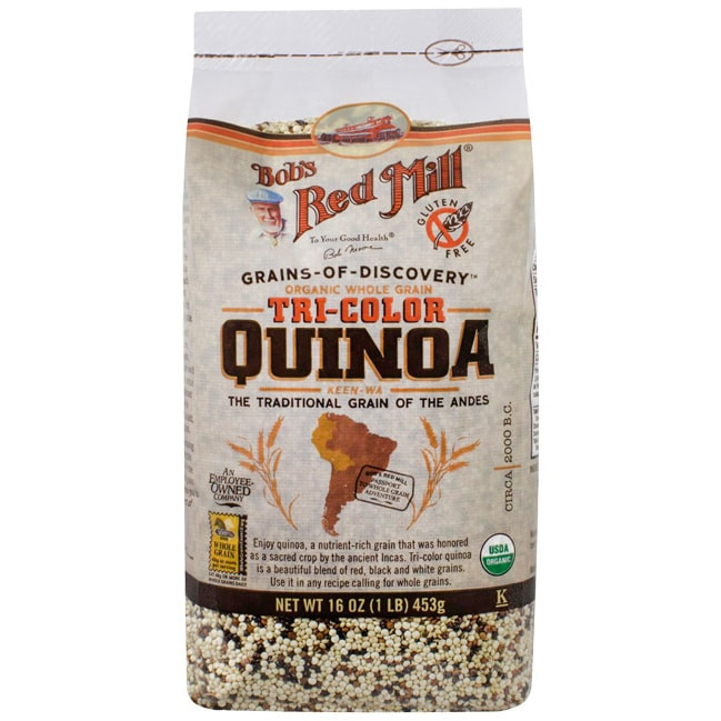 Quinoa Whole Grain
 Bob s Red Mill Organic Whole Grain Tri Color Quinoa 16 oz