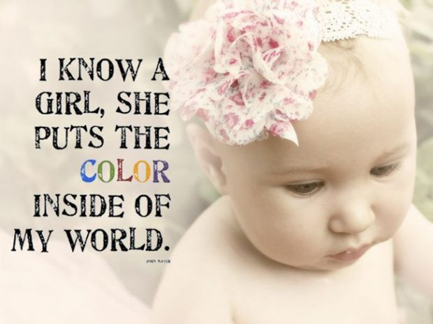 Quote On Baby
 Baby Girl Quotes & Sayings About Little Girl s With