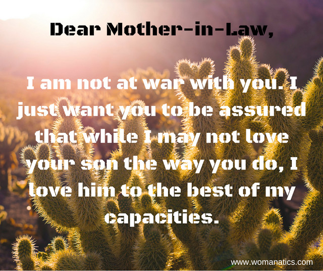 Quotes About Mothers In Law
 Dear Mother In Law Please Don t Do These 7 Things To Your