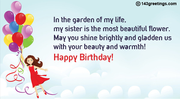 Quotes About Sisters Birthdays
 The Best Birthday Wishes for Sister Messages & SMS
