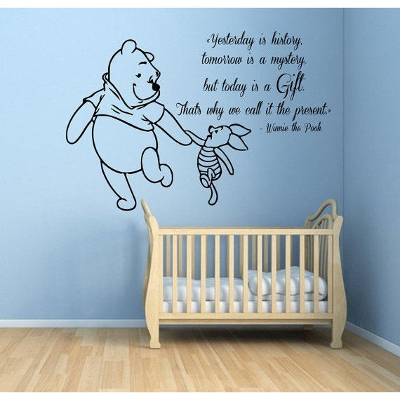 Quotes For Kids Rooms
 Shop Winnie The Pooh Quotes Children Kids Art Mural Girl