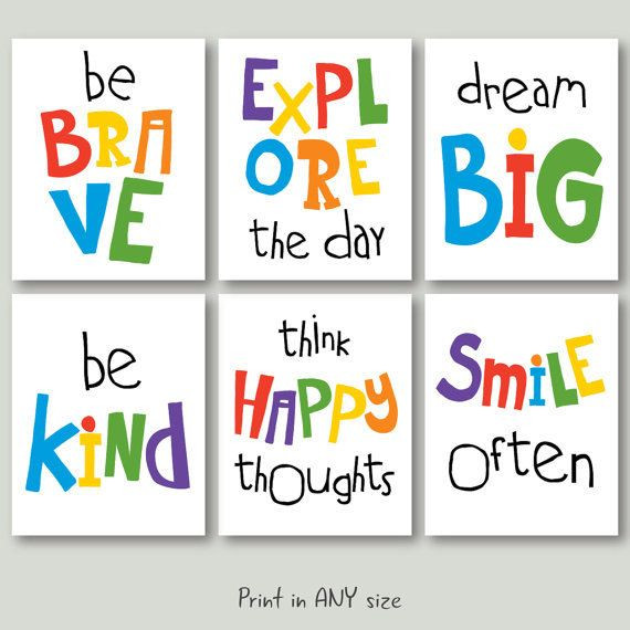 Quotes For Kids Rooms
 motivational quote playroom kid room
