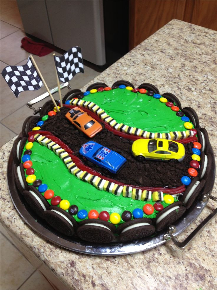 Race Car Birthday Cake
 The 25 best Race track cake ideas on Pinterest