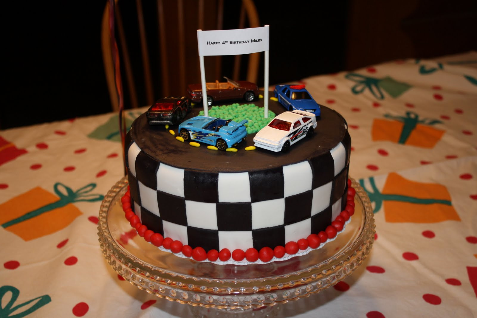 Race Car Birthday Cake
 Michelle s Cakes Cookies and Cupcakes Race Car Birthday Cake