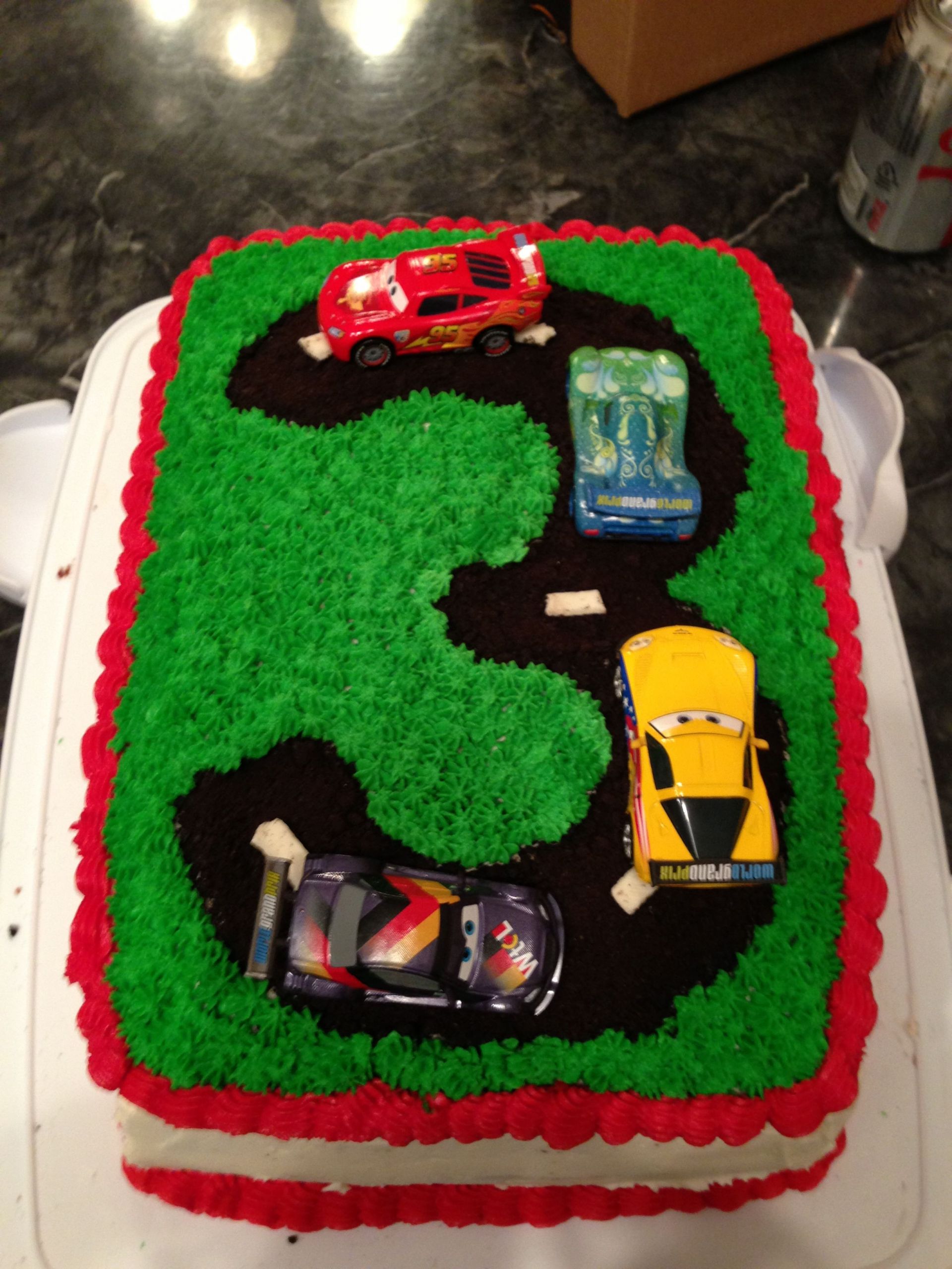 Race Car Birthday Cake
 Race car birthday cake kids birthday