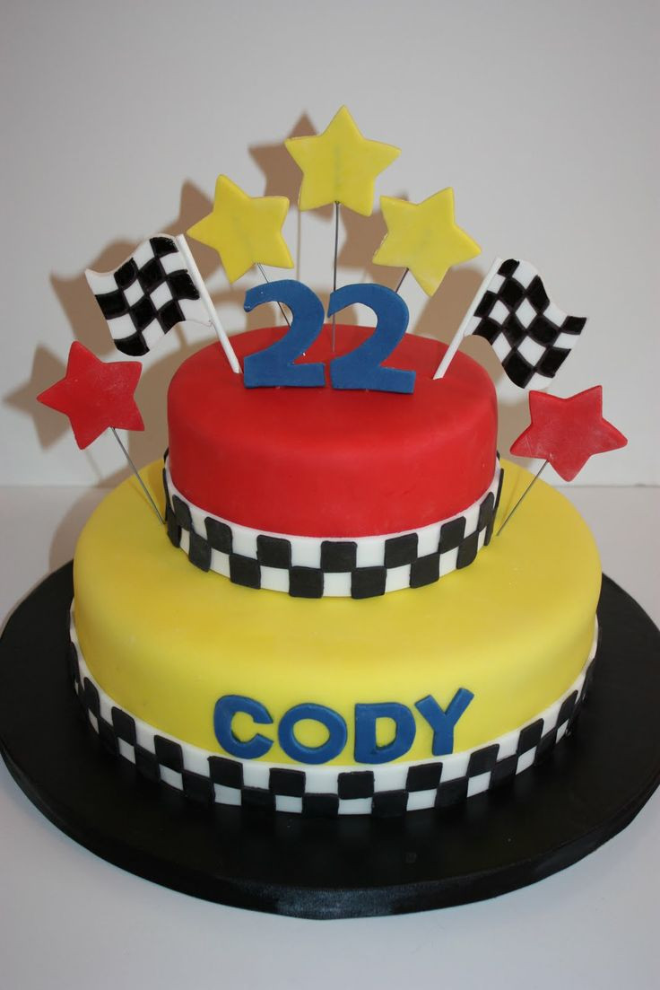 Race Car Birthday Cake
 63 best images about Racing Cakes on Pinterest