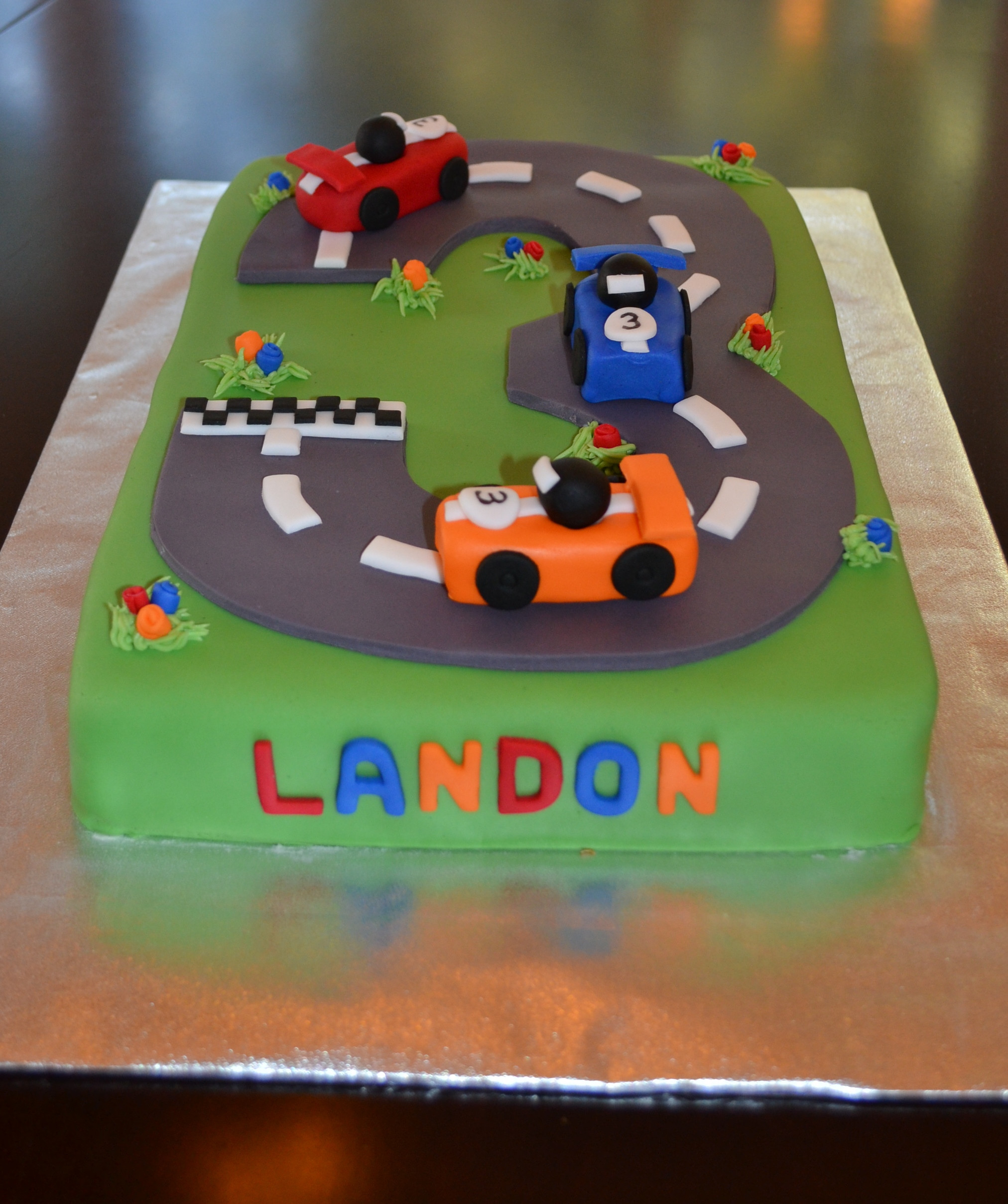 Race Car Birthday Cake
 Race Car Cake