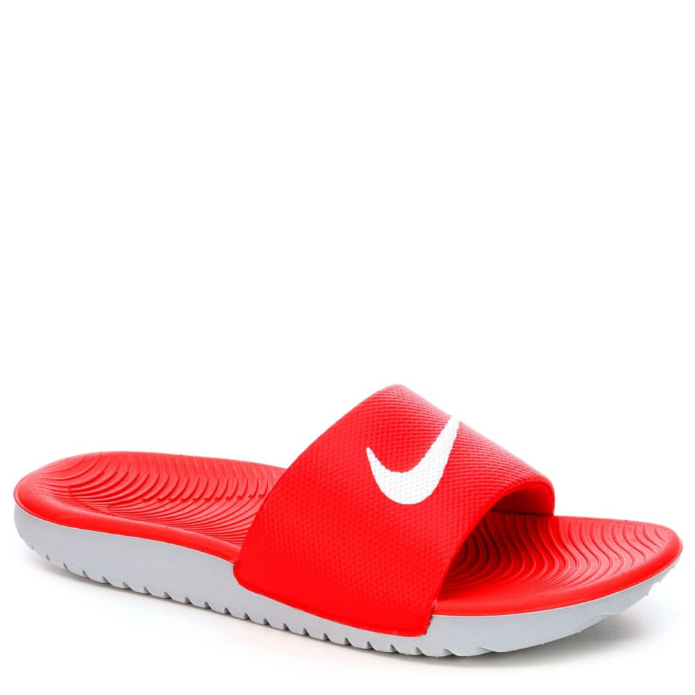 Rack Room Shoes For Kids
 Nike Kawa Slide Kids Sandal RED