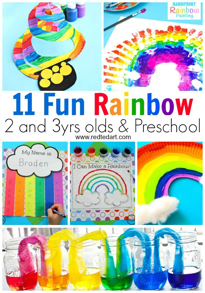 Rainbow Artwork For Preschoolers
 Rainbow Crafts for Preschool Red Ted Art Make crafting