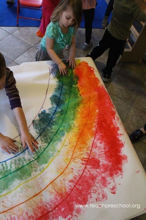 Rainbow Artwork For Preschoolers
 Let s make a rainbow to her