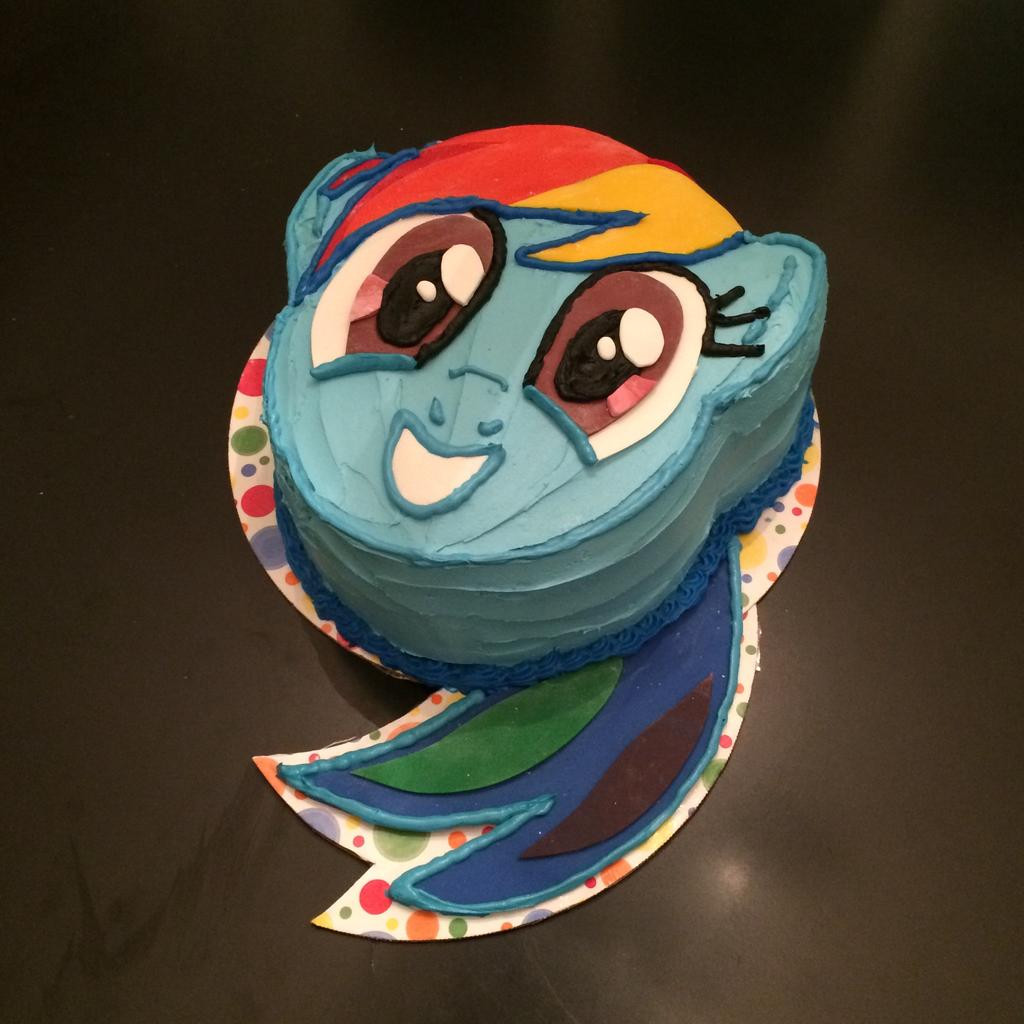 Rainbow Dash Birthday Cake
 Rainbow Dash birthday cake Rainbow Rainbowdash by