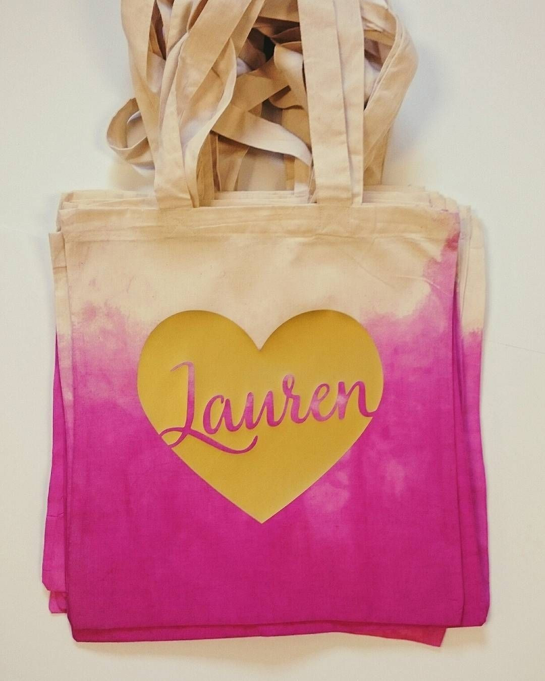 Rainy Day Bachelorette Party Ideas
 Wedding Bags on Instagram “LOVE how these dip dyed totes