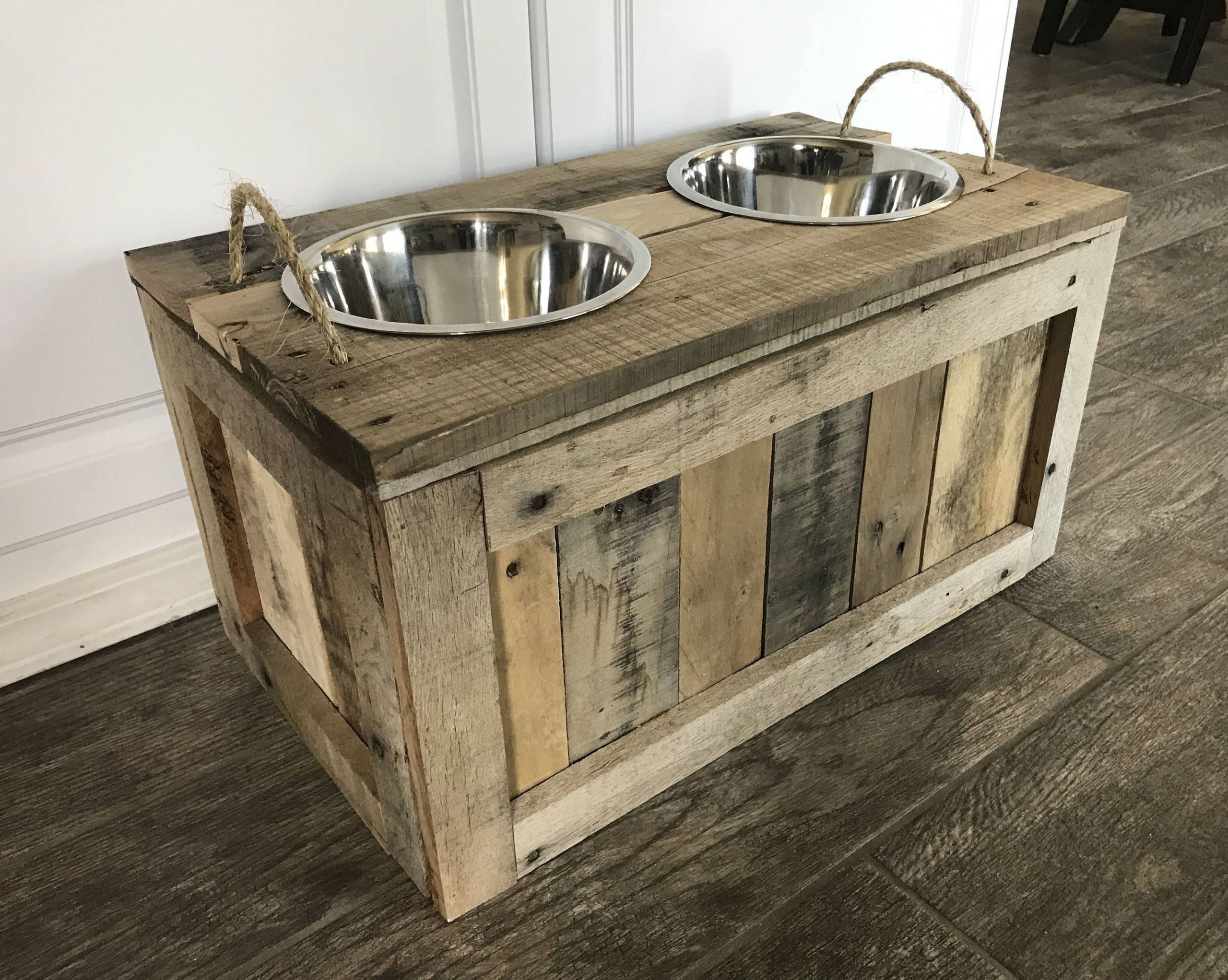 Raised Dog Bowls DIY
 Raised Dog Bowls with Storage Dog Bowls with Storage Dog