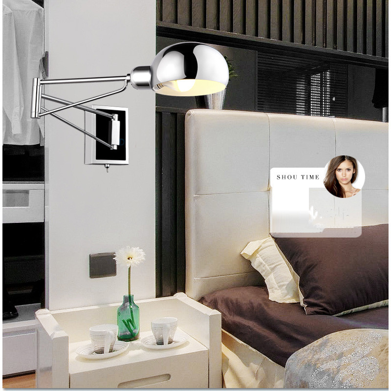 Reading Lights For Bedroom
 Free shipping bedroom modern wall lamp Swing Arm Wall