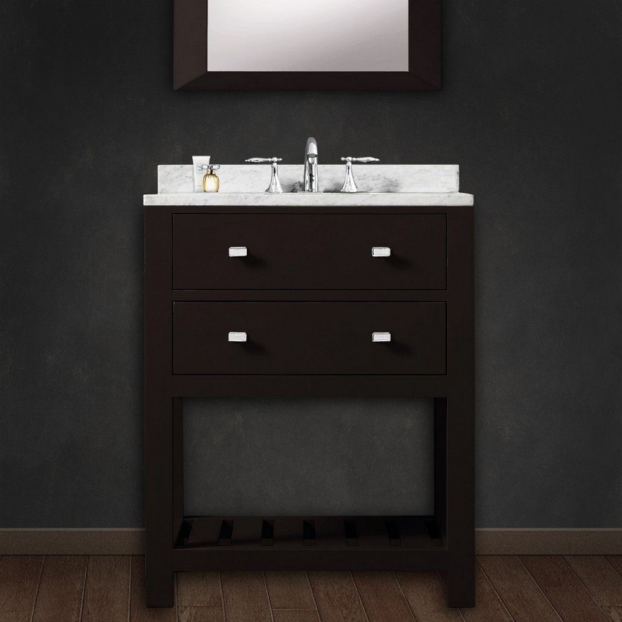 Real Wood Bathroom Vanities
 Water Creation Madalyn24 24 Inch Solid Wood Single Sink