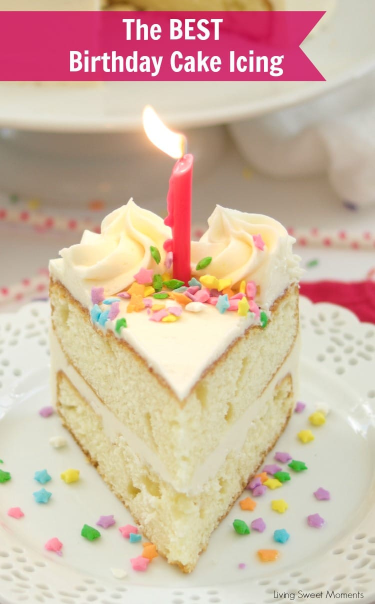 Recipe Birthday Cake
 Birthday Cake Icing Recipe Living Sweet Moments