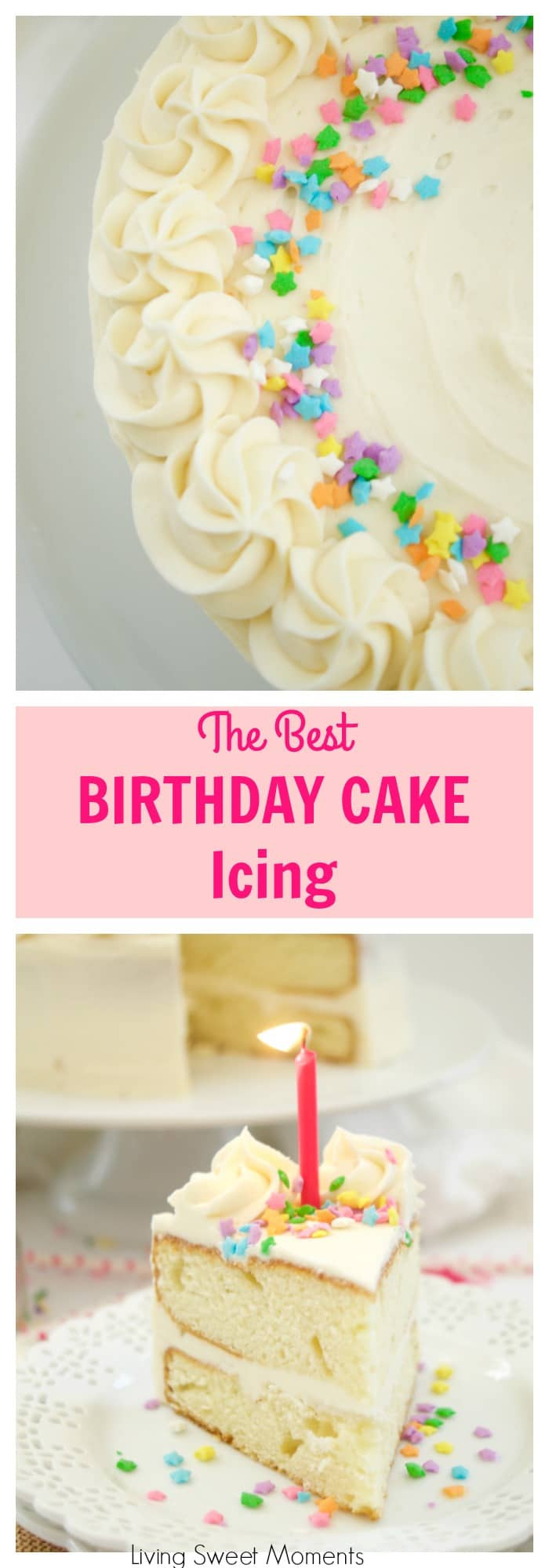 Recipe Birthday Cake
 Birthday Cake Icing Recipe Living Sweet Moments