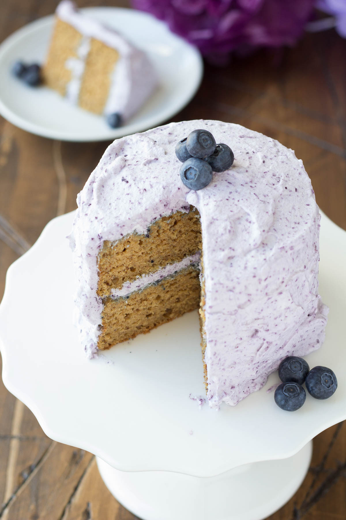 Recipe Birthday Cake
 Healthier Smash Cake Recipe Hannah s Purple Polka Dot 1st