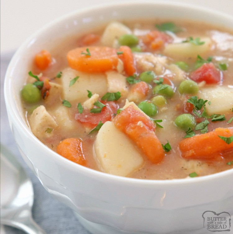 Recipe For Chicken Stew With Vegetables
 20 MINUTE CHICKEN STEW RECIPE Butter with a Side of Bread