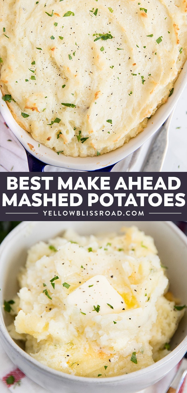 Recipe For Make Ahead Mashed Potatoes
 The Best Make Ahead Mashed Potatoes