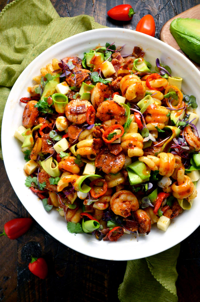 Recipe For Seafood Pasta Salad
 Smoky Shrimp Pasta Salad with Chipotle Honey Vinaigrette