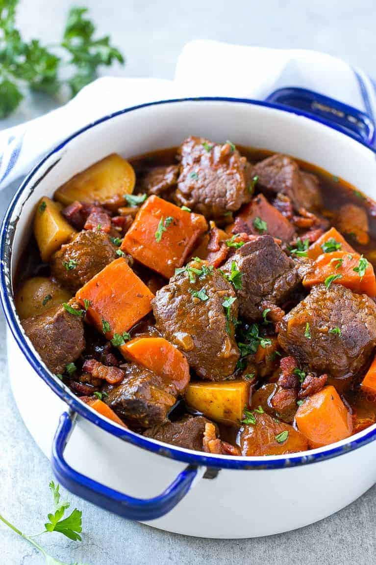 Recipe For Stew Meat
 Beef Stew with Bacon