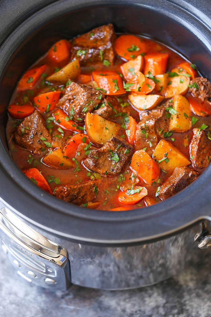 Recipe For Stew Meat
 Slow Cooker Beef Stew Damn Delicious