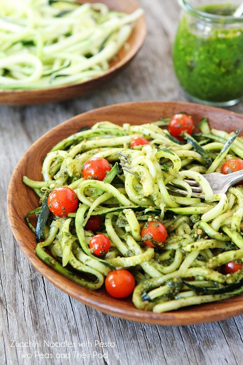 Recipe For Zucchini Noodles
 Zucchini Noodles with Pesto