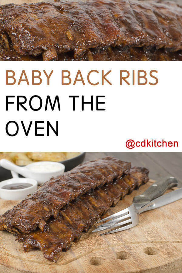 Recipes Baby Back Ribs Oven
 Baby Back Ribs From the Oven Recipe