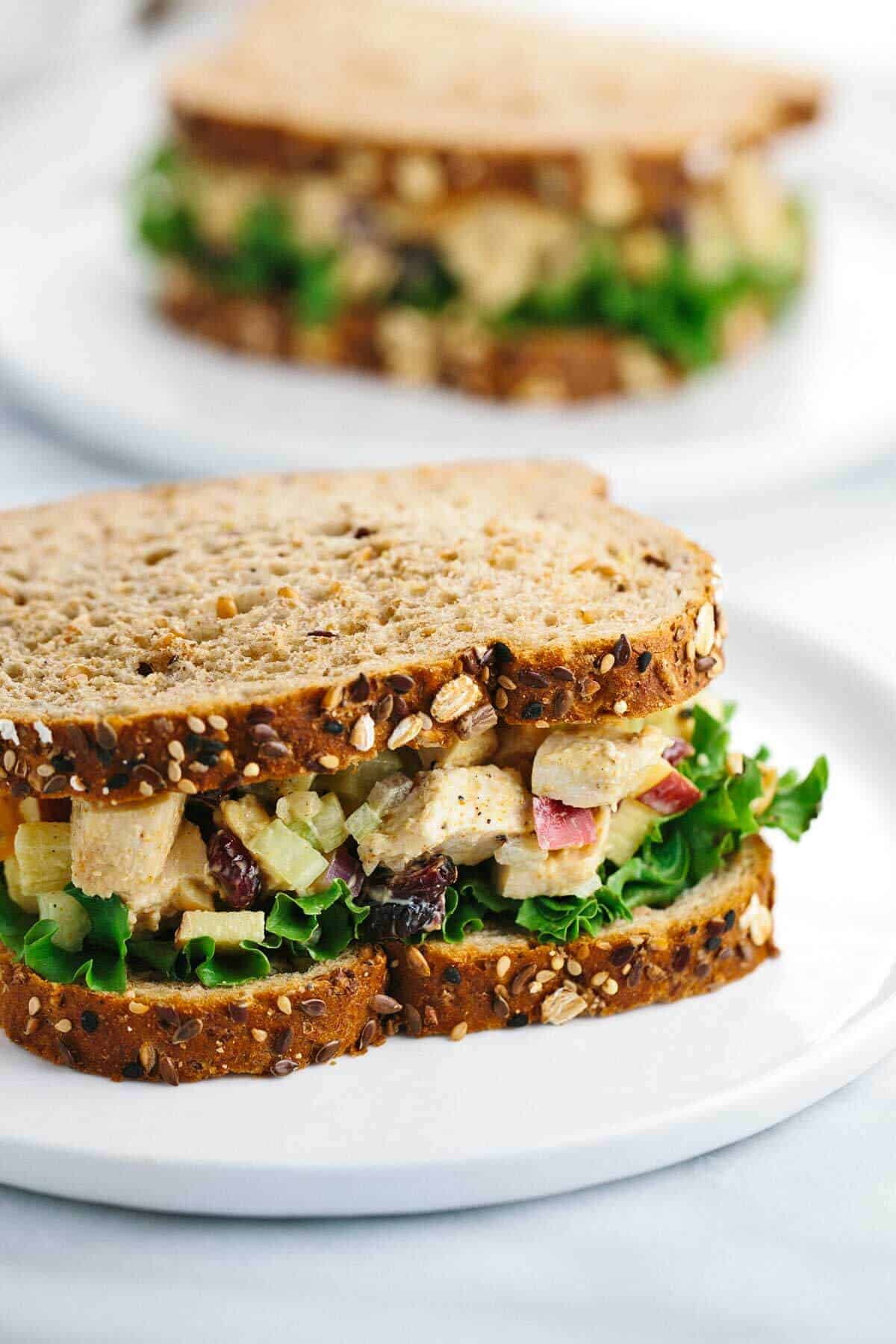 Recipes Chicken Salad Sandwiches
 Greek Yogurt Curried Chicken Salad Sandwich Jessica Gavin