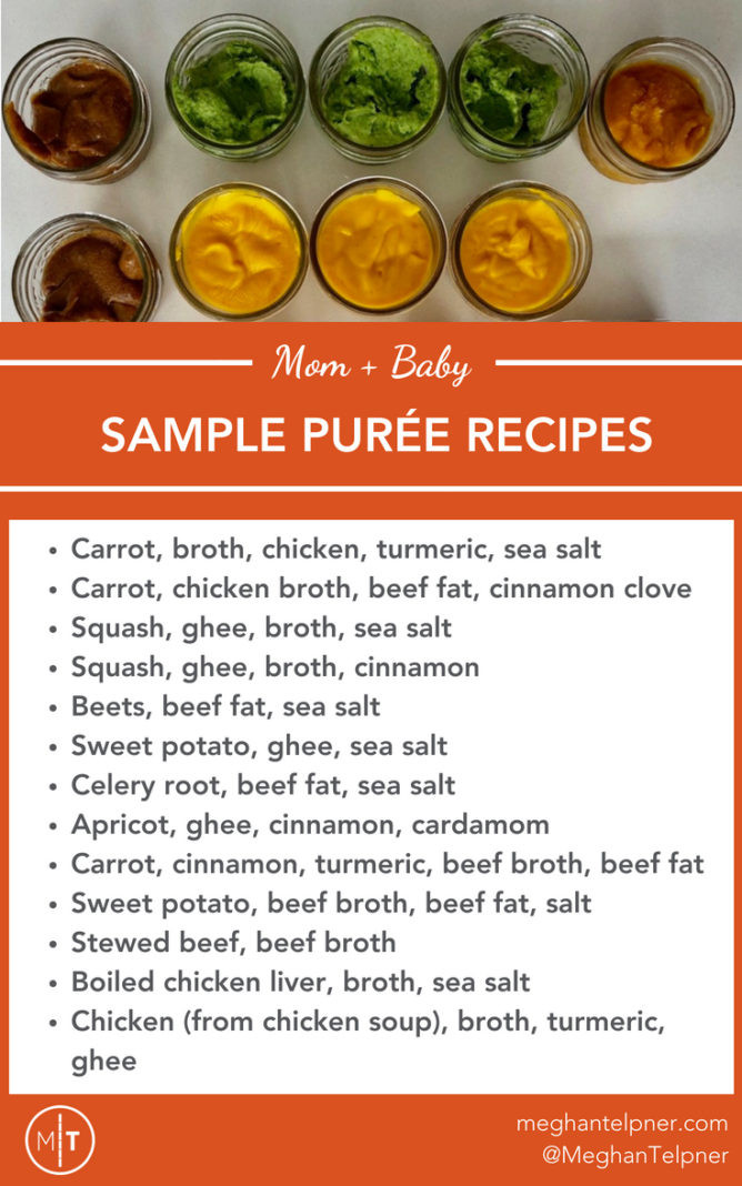 Recipes For Baby Foods
 Baby Food Introduction Purees Solids and Meal Time Practices