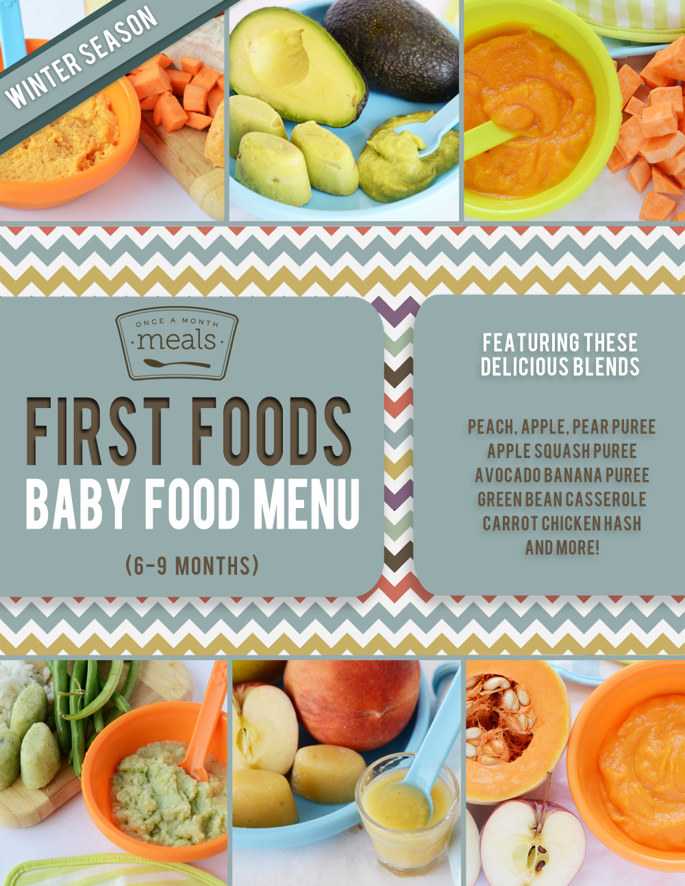 Recipes For Baby Foods
 First Foods 6 9 Months Winter Baby Food Meal Plan