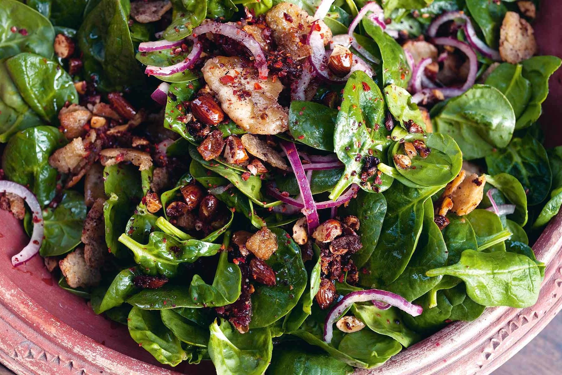 Recipes For Baby Spinach
 Baby Spinach Salad with Dates and Almonds Recipe NYT Cooking