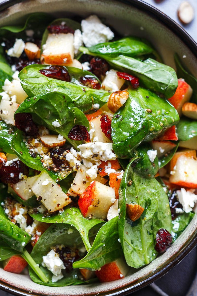 Recipes For Baby Spinach
 Apple Feta Spinach Salad Recipe – Healthy Spinach Salad