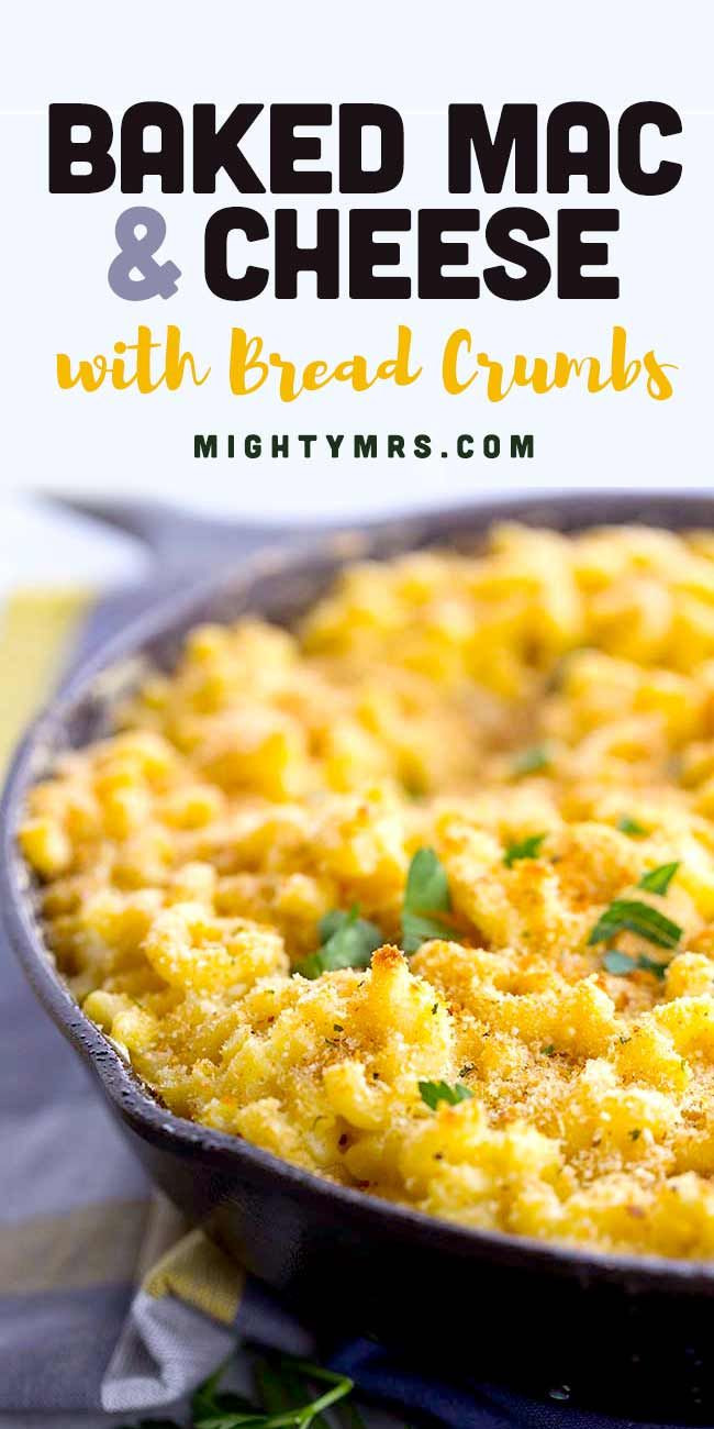 Recipes For Baked Mac And Cheese With Bread Crumbs
 Crispy Baked Mac and Cheese with Bread Crumbs