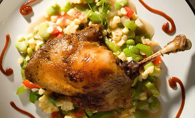 Recipes For Duck Confit
 Duck Confit with Summer Succotash Recipe