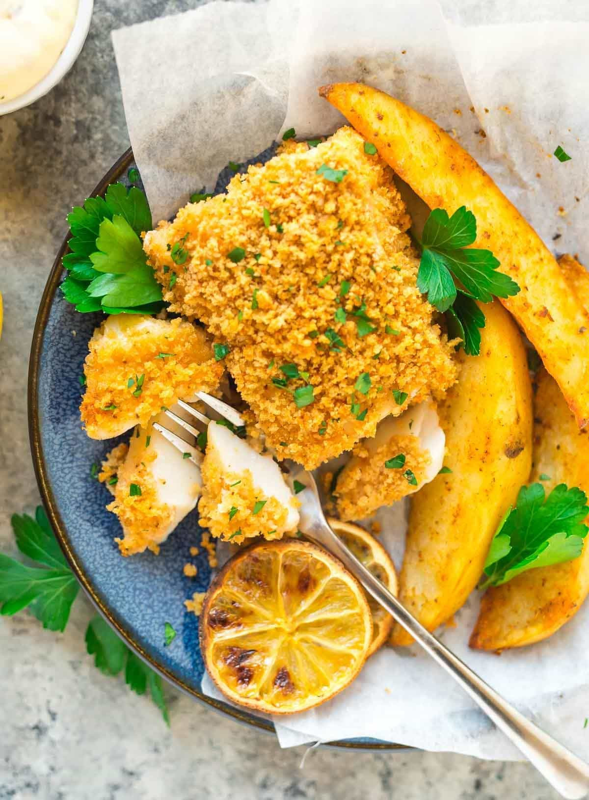Recipes For Fish And Chips
 Baked Fish and Chips Recipe